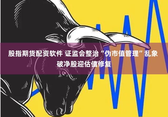 股指期货配资软件 证监会整治“伪市值管理”乱象 破净股迎估值修复