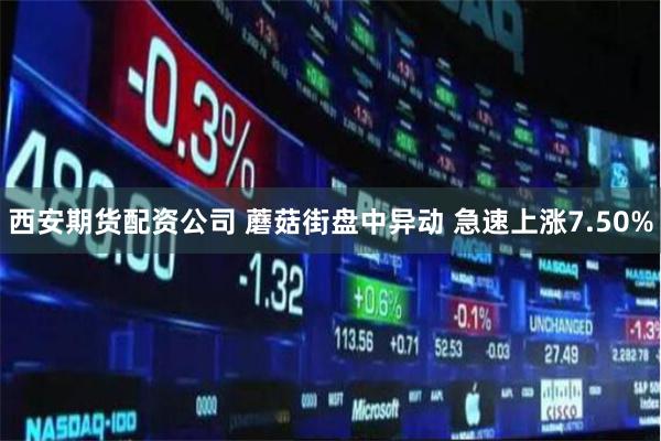 西安期货配资公司 蘑菇街盘中异动 急速上涨7.50%